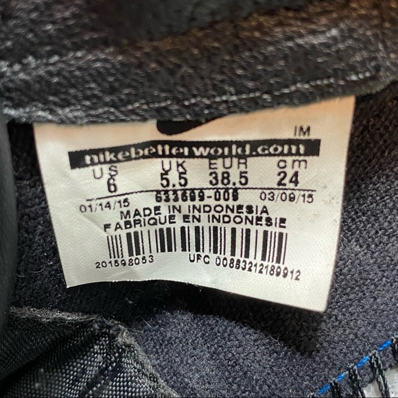 Nike Blazer Low Premium CDG Comme Gracons Black Suede 633699-009 Men's Size 6 - Picture 14 of 14